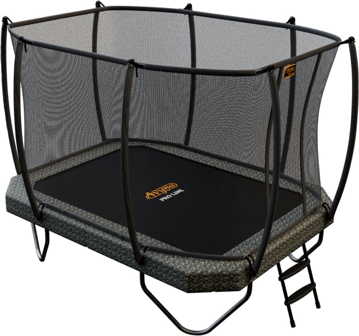 Avyna Pro-Line trampoline 238 - 380x255 cm + Royal Class Veiligheidsnet & gratis Trapje - Camouflage