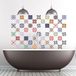 60 Zelfklevende Tegellijmen Tegelstickers | Sticker – Wandtegels Badkamer en Keuken Mozaïektegels 10 x 10 cm Multi-Gekleurd – 60 stuks –