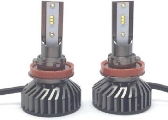 H11 LED Headlight Bulbs - 10,000 Lumens - 6000K White - Set of 2