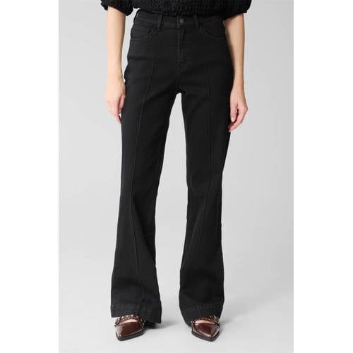 Shoeby high waist flared jeans black denim