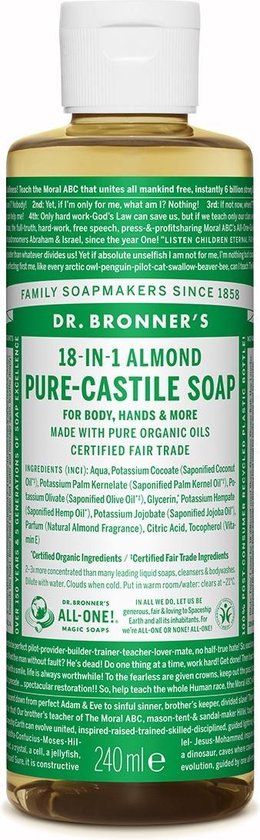 Dr. Bronner's Almond Liquid Soap 237ml