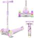 Suotu Kinderstep - Step - 3 Lichtgevende Wielen - EXTRA BREEDE WIELEN - Step 3+ Jaar tot 50kg - Speelgoed Jongens/Meisjes - Paars