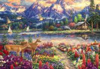 Grafika Spring Mountain Majesty 1000 pièces Puzzle