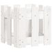 VidaXL Plantenbak met hekontwerp 30x30x30 cm massief grenenhout wit