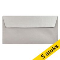 Clairefontaine Gekleurde Enveloppen Zilver EA5/6 - 5 Stuks