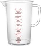 Plasticforte Maatbeker/Mengbeker - Kunststof - Transparant - 2500 ml - Schenktuit