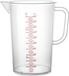 Plasticforte Maatbeker/Mengbeker - Kunststof - Transparant - 2500 ml - Schenktuit