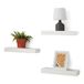 Amazon Basics Houten zwevende wandplanken, set van 3 stuks, wit, 40,1 cm x 12,7 cm x 4,6 cm
