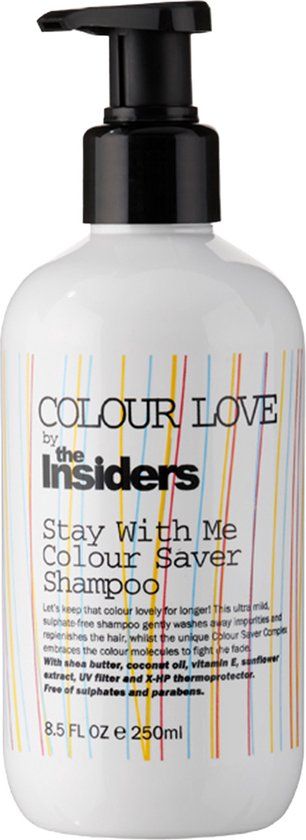 The Insiders Stay With Me Colour Saver Shampoo 1000ml - For Colored Hair - Sulfate-Free