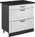 Vicco Keukenonderkast R-Line, Wit landelijk/Antraciet, 80 cm