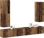Prolenta Maison Exclusive - Sada van 4 wandmeubels voor de televisie, gemaakt van gerecycled hout en composiethout