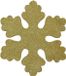 Othmar Decorations Decoratie sneeuwvlok - goud - 25 cm - kunststof - hangdecoratie kerst