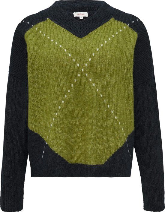 s.Oliver Women's Sweater - 77X0 GREEN - Size 36