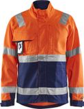 Blåkläder Blaklader Jack High Vis 4064-1811 - High Vis Oranje/Marineblauw - 4XL