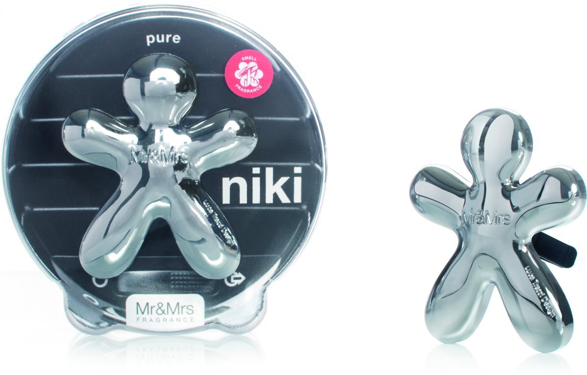 Mr & Mrs Fragrance Niki Luchtverfrisser - Voor Auto - Met Refill Pure unisex