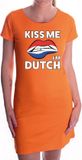 Bellatio Decorations Shoppartners Bv Kiss me i'm Dutch jurkje oranje dames - feest jurkje dames / oranje kleding M