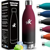 Thermosfles 18/8 roestvrij staal 1000 ml BPA-vrije sportfles vacuüm-geïsoleerde thermosfles lekvrij thermosfles voor school sport camping
