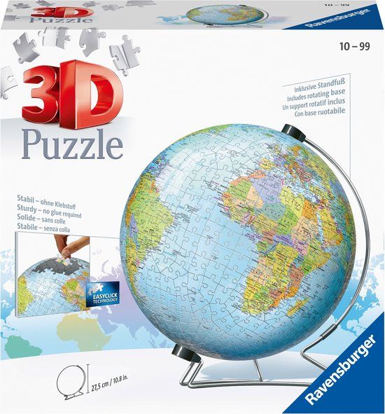 Ravensburger De aarde (Engels) 3D Puzzel - Multicolor - 12+ jaar