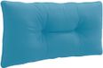 vidaXL Rugkussen PUTTEN 100% Polyester Lichtblauw 70 x 40 x 10 cm