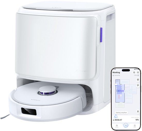 Narwal Freo X10 Pro Robotstofzuiger en dweil - 11.000 Pa - Wit