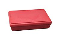Wissner® Actieve leerdoos met rood stapelbaar deksel - RE-Wood®