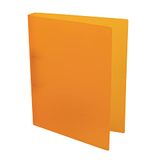 Idena 224368 - Ringband DIN A4, PP, 2 ringen, 35 mm rugbreedte, doorschijnend oranje