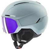 Uvex Horizon CV Visor, skihelm met vizier, blauw/groen
