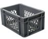 Transport bagage krat mini (grijs) - Fietsmand - 5 l - Kunststof