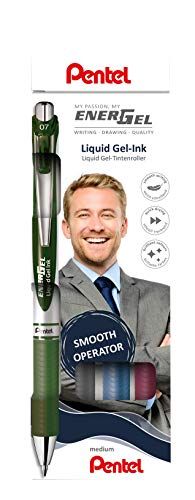 Pentel EnerGel Gel rollerball - Set van 4 - Gesorteerd (zwart/donkerblauw/bordeaux/bosgroen)