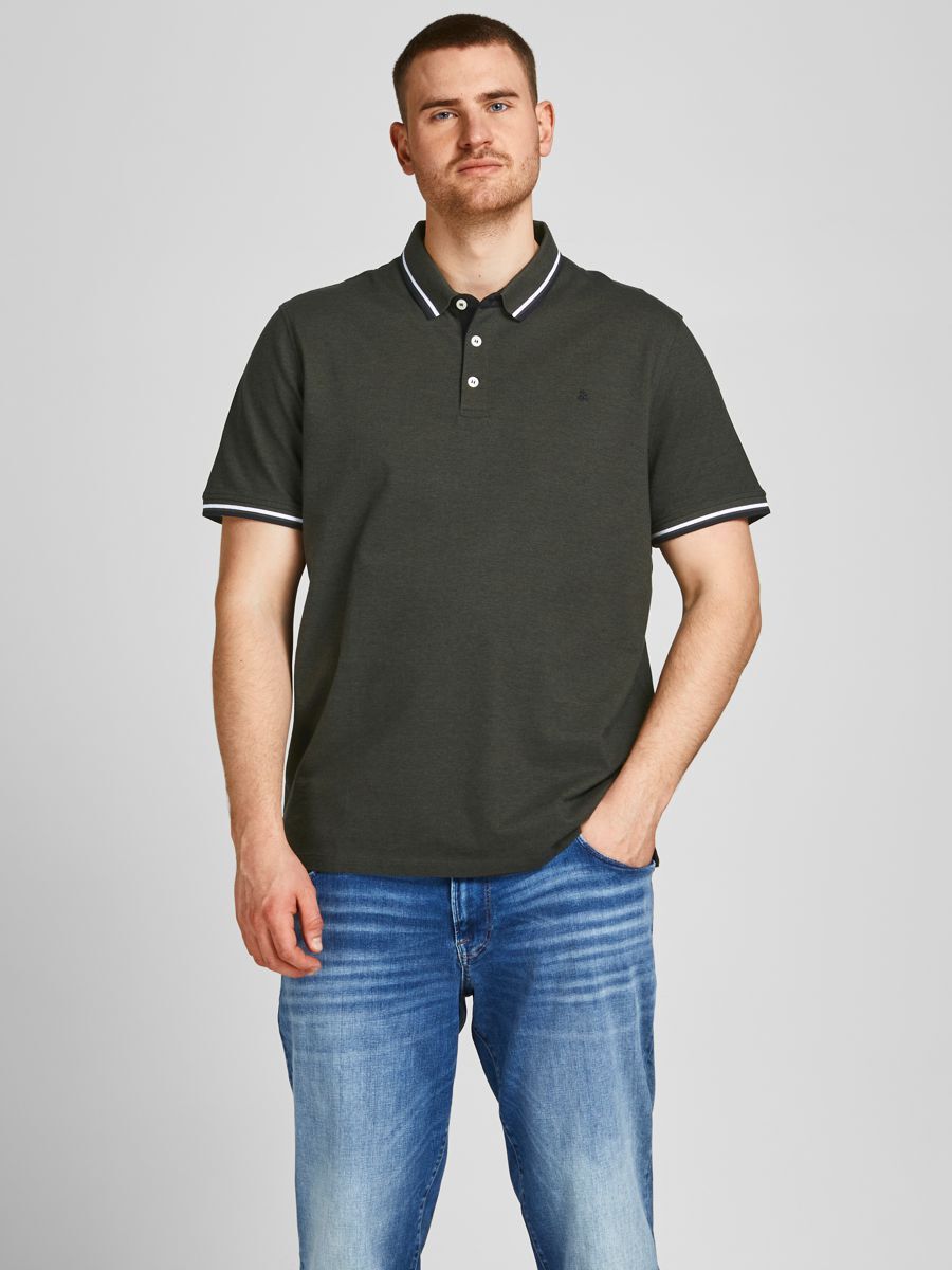 Jack & Jones Heren Poloshirt Katoen Groen XXXXL