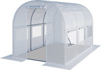 GFP TOOLPORT Tunnelkas 2x3m PE-zeil 180g/m² wit transparant