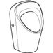 Geberit Renova Urinoir (goot) - wit