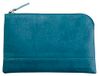 RHODIA 116534C - Etui met Ritssluiting in Imitatieleer - Pauw - Maat S (11 x 17 cm)