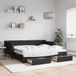 Maison Exclusive - Lit gigogne extensible avec tiroirs, noir, 90x190 cm, rembourrage