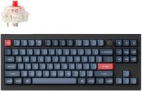 Keychron V3 Max QMK/VIA TKL Mechanisch Toetsenbord - Zwart/Grijs - Red Switch