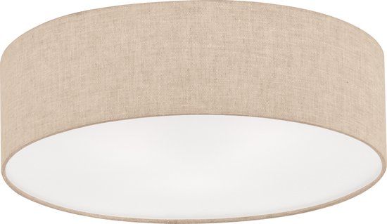 Fischer & Honsel Thor Plafondlamp - Ø 60cm - Zand Linnen - 4x E14
