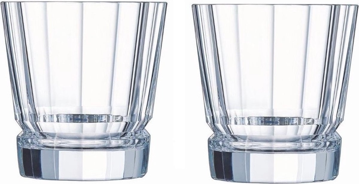 Cristal d'Arques - Macassar - Waterglazen - 32 cl - set van 2