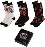 Stranger Things Hellfire Club Unisex Sokken - meerkleurig - one size