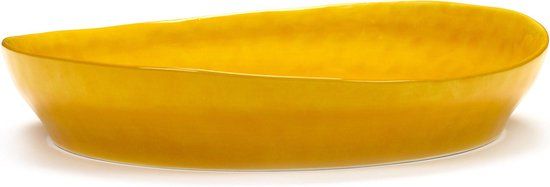 Serax Feast By Ottolenghi Saladeschaal Ø30 cm - Yellow Dots Black