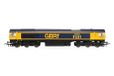 Hornby RailRoad GBRf klasse 66 "66775 HMS Argyll", schaal 1:76, spoorbreedte 00, met DCC-geluid, diesellocomotief model