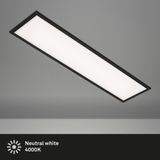 BRILONER Simple LED Plafondlamp - 22W - 2200Lm - 4000K - 100cm - Zwart