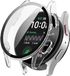 Strap-it Hard case hoesje met screenprotector van glas - geschikt voor de Samsung Galaxy Watch 7 - 44mm (transparant)