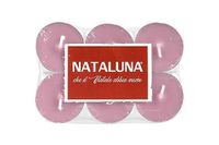 Nataluna Roze metalen theelicht 6 stuks
