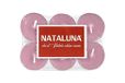 Nataluna Roze metalen theelicht 6 stuks