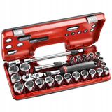 Facom 25-delige Doppenset 1/2" met Verlengde Ratel