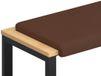 vidaXL Bankkussen Kunstleer Bruin 80 cm