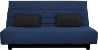 Dunlopillo canapé-lit 2 places - bleu marine