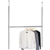 DecoBros Verstelbare Hangkast Staaf, Chroom
