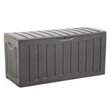 VidaXL Opbergbox 118x53x57 cm Polypropyleen Zwart