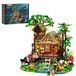 Misty Forest Cabin Set de construction - Cabane de jardin avec cheminée - Maison rétro de la collection Vintage - Briques de construction compatibles - Pour adultes et enfants à partir de 6 ans